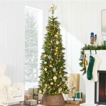 Elegant 42in Woven Hyacinth Christmas Tree Collar