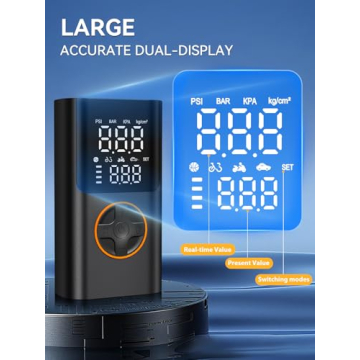 AIRSURE Tire Inflator Portable Air Compressor for Tires