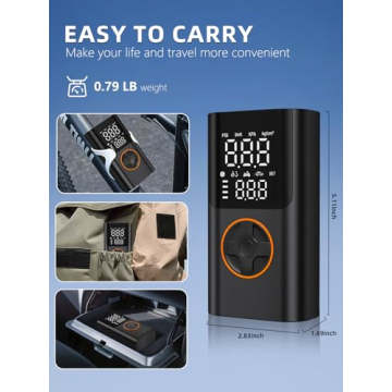 AIRSURE Tire Inflator Portable Air Compressor for Tires