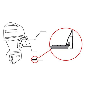 Black Stern Pad for Secure Transducer Mounting Kit