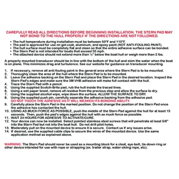 Black Stern Pad for Secure Transducer Mounting Kit