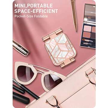 i-Blason Cell Phone Stand for Desk, All Smart Phones, Foldable Holder, Marble