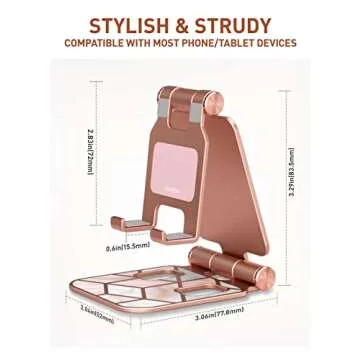 Elegant i-Blason Cell Phone Stand - Portable & Foldable
