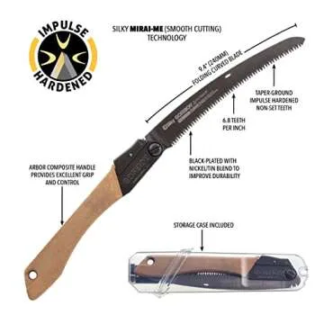 Silky Gomboy Curve 240mm Handsaw for Camping & Landscaping