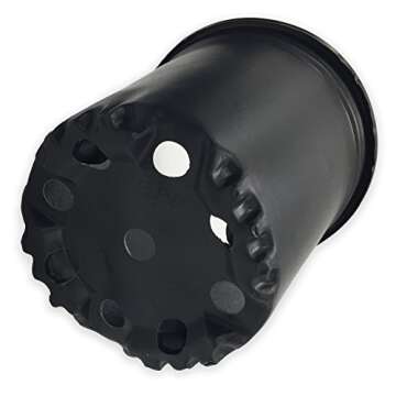 Durable Viagrow Plastic Nursery Trade Pots - 20-Pack