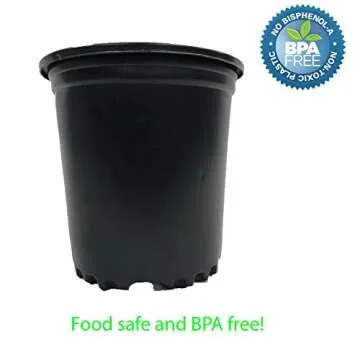 Durable Viagrow Plastic Nursery Trade Pots - 20-Pack