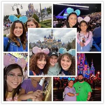 Unisex Mouse Ears Headbands with Sparkling Sequins