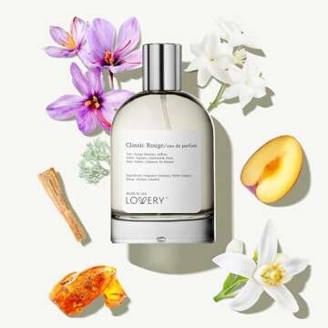 LOVERY Classic Rouge Eau de Parfum Inspired by B.accarat R.ouge 540, Long Lasting Perfume for Women ...