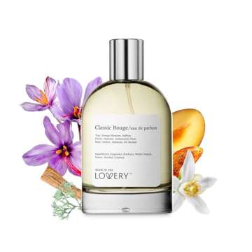 LOVERY Classic Rouge Eau de Parfum Inspired by B.accarat R.ouge 540, Long Lasting Perfume for Women & Men, Clean Fragrance Perfume Spray, 100ml Perfumes for Women, Birthday Gifts - USA