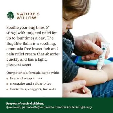 Nature’s Willow Bug Bite Balm, Natural Insect Bite Pain & Itch Relief, 0.5 oz.