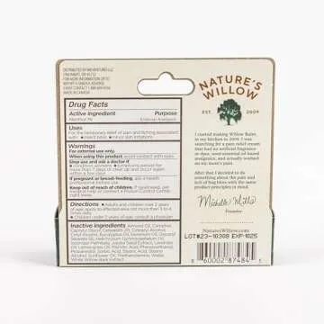 Nature’s Willow Bug Bite Balm, Natural Insect Bite Pain & Itch Relief, 0.5 oz.