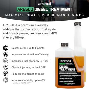 Archoil AR6500 Diesel Treatment (40.6 oz) - Treats 400 Gallons - Additive for All Diesel Vehicles