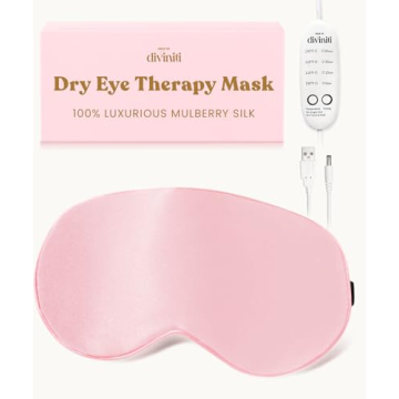 DiviniTi Heated Eye Mask - Luxurious Moist Heat for Dry Eye Relief