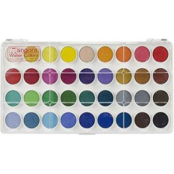 Angora 36 Pan Watercolour Set-