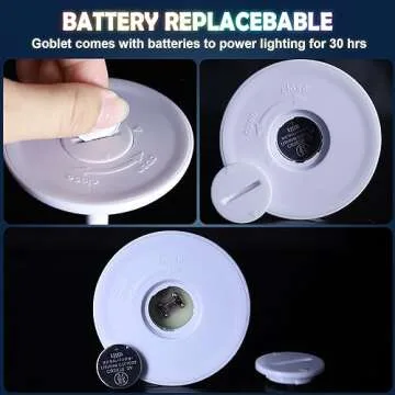 LED Light Up Cups Wine Champagne Flutes Set of 6 Party Favors Adults, Colored Plastic Champagne Flutes Drinking Glasses Glow in the Dark Colorful Glowing Cups for Birthday Christmas Halloween Weddings