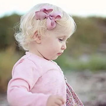 80 PCS Grosgrain Ribbon Hair Bows for Kids