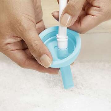 Munchkin® Simple Clean™ Toddler Sippy Cup with Easy Clean Straw, 10 Ounce, 2 Pack, Pink/Blue