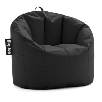 Big Joe Milano Beanbag Chair for All Ages in Black Smartmax