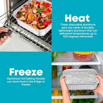 8x8 Disposable Aluminum Pans With Lids for Cooking