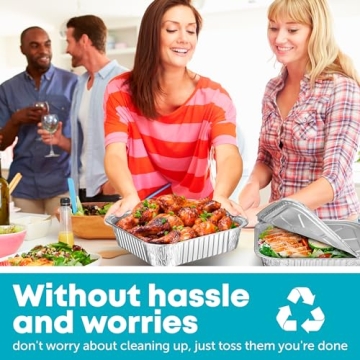 8x8 Disposable Aluminum Pans With Lids for Cooking