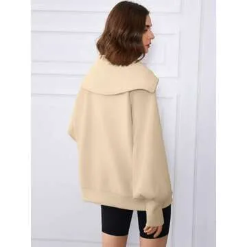 Trendy EFAN Women's Half Zip Pullover for Casual Style