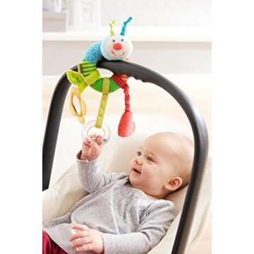 HABA Rainbow Worm - Sensory Plush Toy for Little Explorers