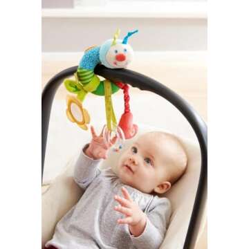 HABA Rainbow Worm - Sensory Plush Toy for Little Explorers