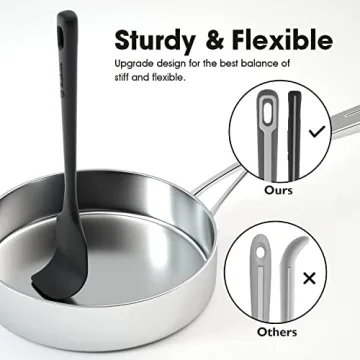 ChefAide 4 Piece Silicone Spatula Set for Cooking