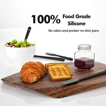 ChefAide 4 Piece Silicone Spatula Set for Cooking