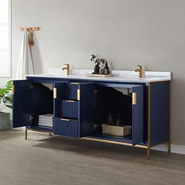 Elegant Granada 72" Vanity with Soft-Close System