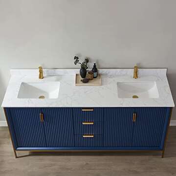Elegant Granada 72" Vanity with Soft-Close System