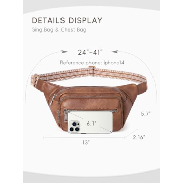 Stylish CLUCI Fanny Pack Unisex Durable Crossbody Bag