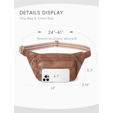 Stylish CLUCI Fanny Pack Unisex Durable Crossbody Bag