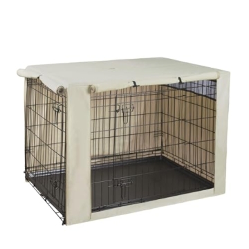 HiCaptain Durable Polyester Dog Crate Cover - Stylish Protection for Your Pet