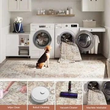 jinchan Runner Rug 2x7 Hallway Rug Kitchen Washable Runner Vintage Mat Retro Lightweight Non-Slip Floor Cover Distressed Thin Carpet for Entryway Bathroom Bedroom Laundry Room Stairway Brick Red