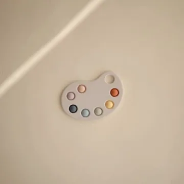 Mushie Sensory Paint Palette Toy for Kids 10 Months Plus