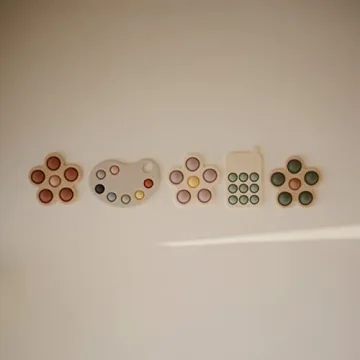 Mushie Sensory Paint Palette Toy for Kids 10 Months Plus