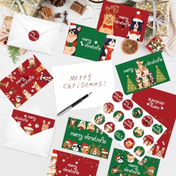 Luvsweets Dog Christmas Cards - 45 Pack Designs & Envelopes