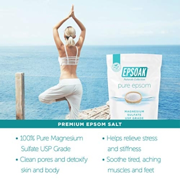 Epsoak Epsom Salt 5 lb - Relaxation and Skin Boosting