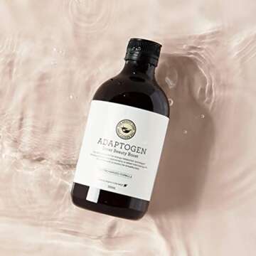 THE BEAUTY CHEF Adaptogen Inner Beauty Boost – Stress Relief & Energy Support with Bio-Fermented Adaptogens & Probiotics – 500ml