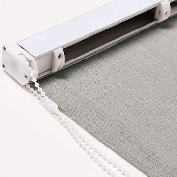 Frelement Roman Shades Room Darkening Roman Blinds Lighter Filtering Indoor Roman Shades for Window, Bedroom, Rock Grey, 1 Piece