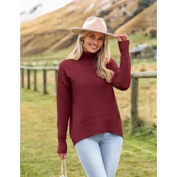 Zeagoo Women's Chunky Knit Turtleneck Sweater Winter Fashion