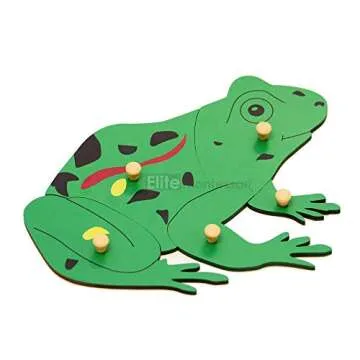 Elite Montessori Frog Puzzle for Kids Learning