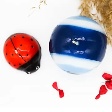 Evil Eye Ball Candle Beautiful Handmade Slow Burning