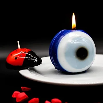 Evil Eye Ball Candle Beautiful Handmade Slow Burning