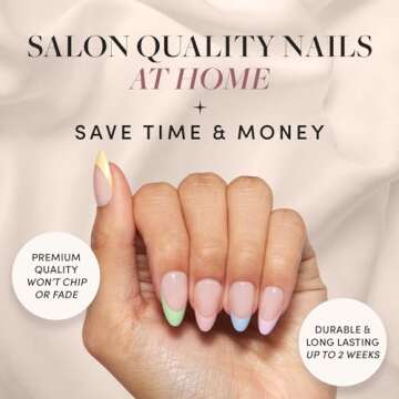Glamnetic Press-On Nails - Confetti | High-Quality Pastel Nail Kit
