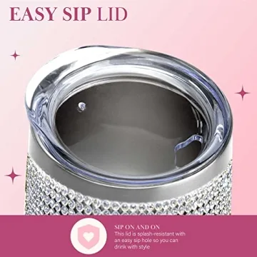 Paris Hilton Rhinestone Wine Tumbler - 12oz Insulated Drinkware