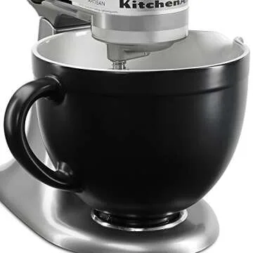 KitchenAid 5-Qt Tilt-Head Ceramic Bowl in Black Matte