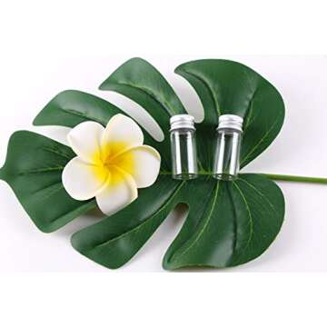 MaxMau 24 Sets of 10ml Glass Vials Perfect for Crafts