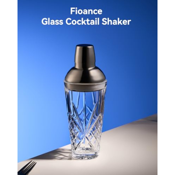 Premium Fioance Glass Cocktail Shaker for Stylish Mixology